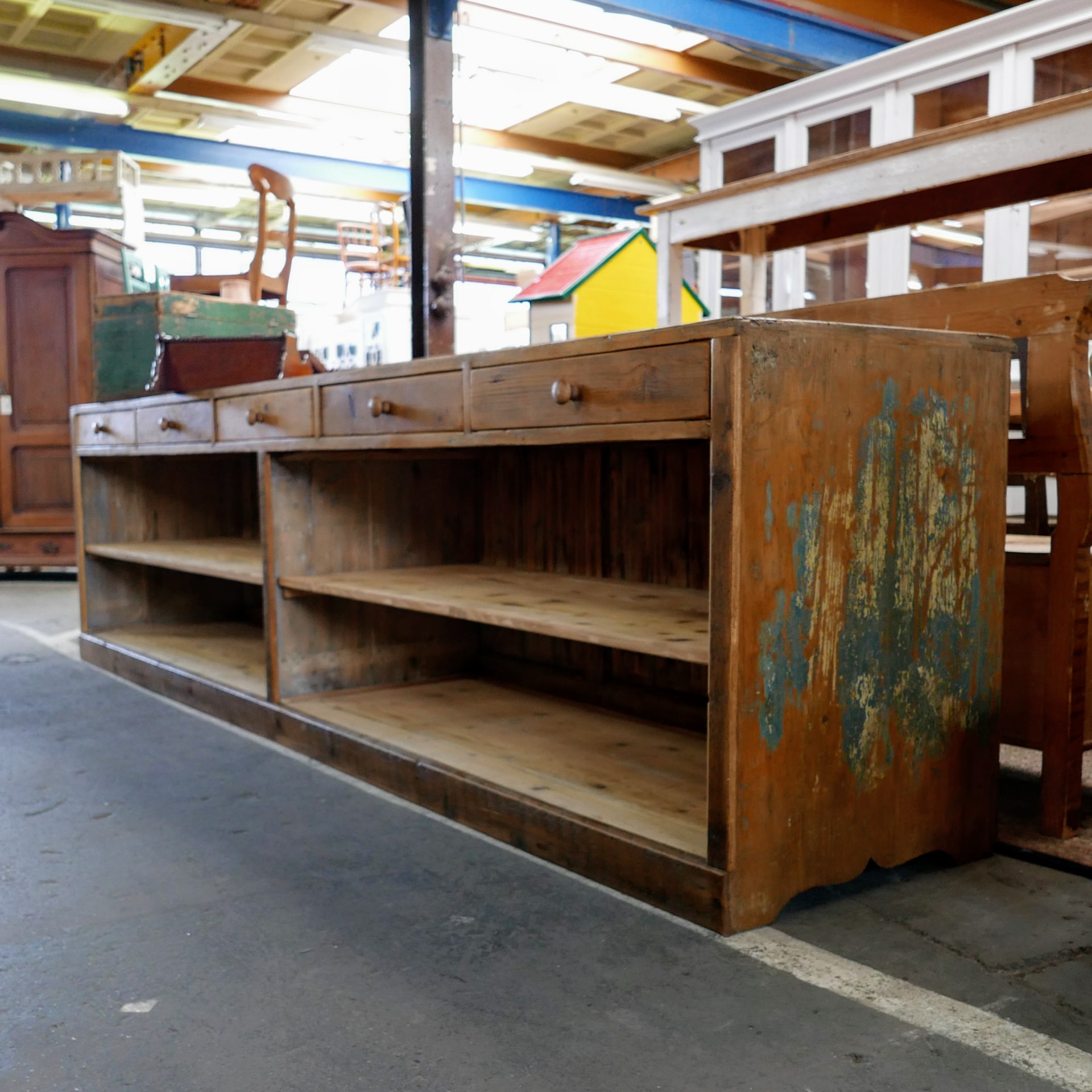 Vintage houten toog - Afbeelding 15