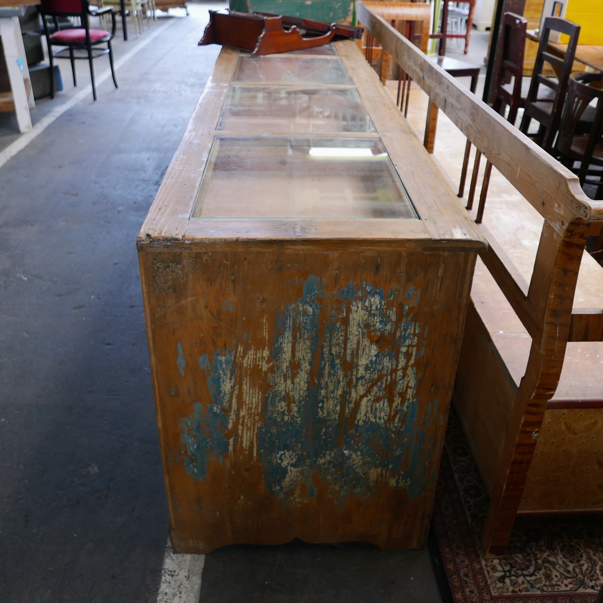 Vintage houten toog - Afbeelding 8