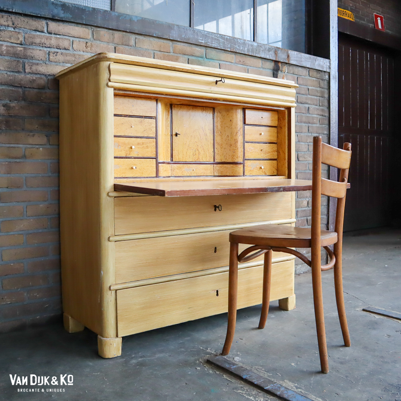 Vintage secretaire - Afbeelding 2