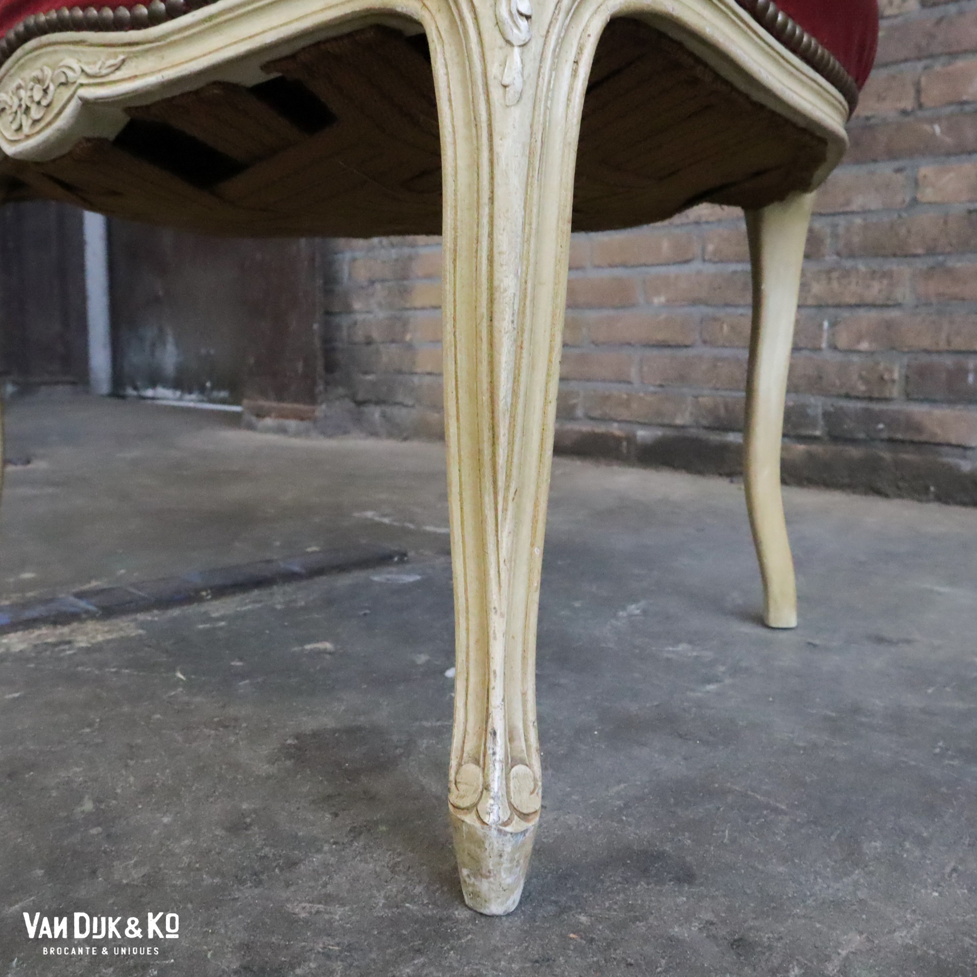 Vintage Louis XV stoel - Afbeelding 9