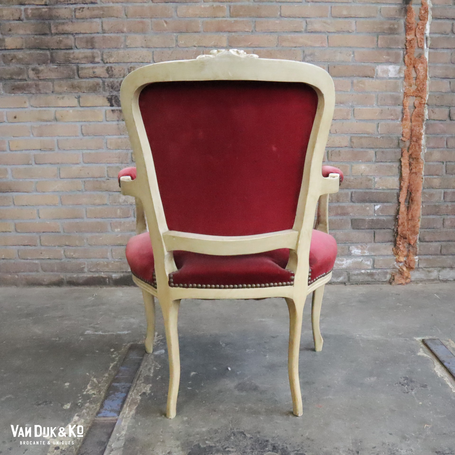 Vintage Louis XV stoel