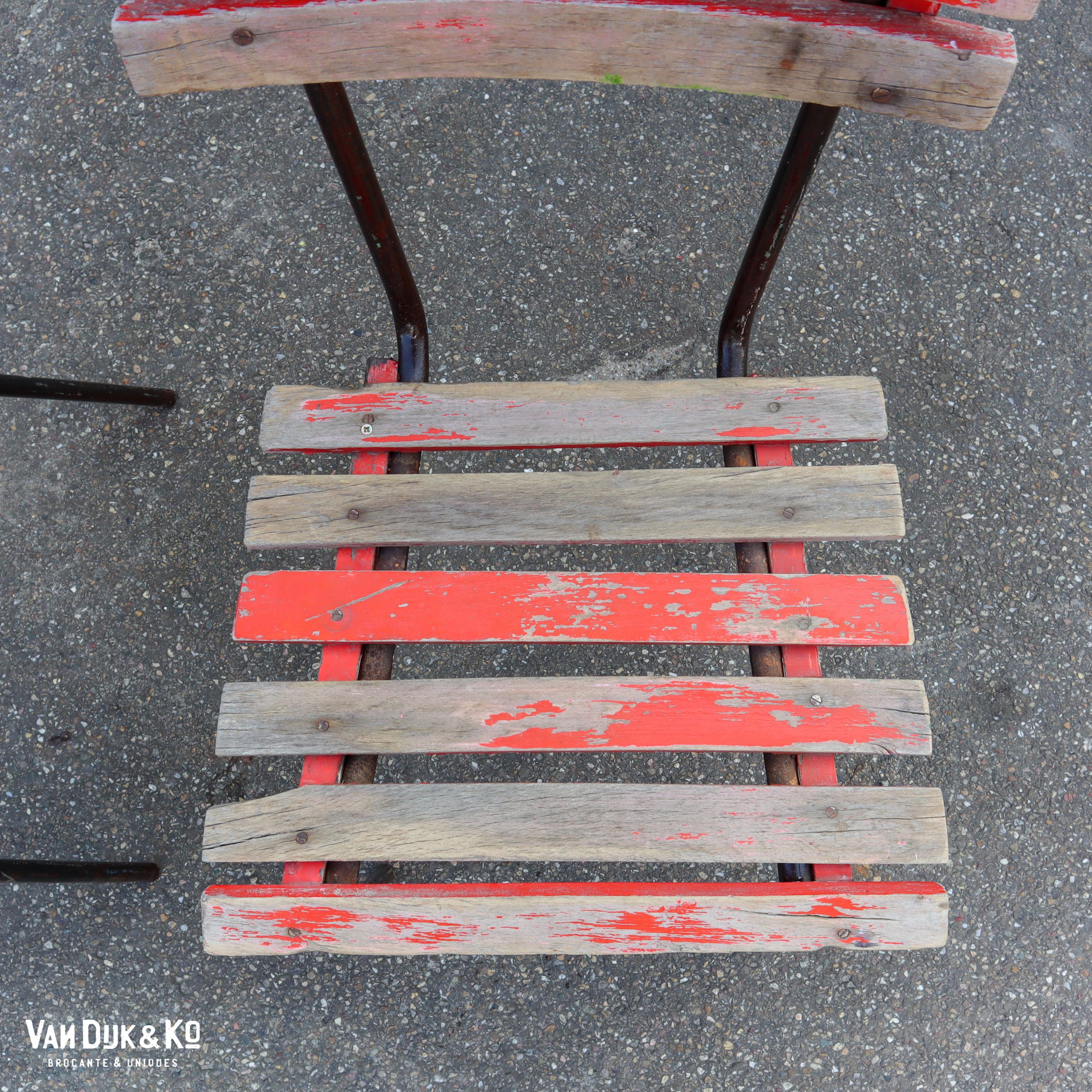 Brocante tuinstoelen - set van 2 - Afbeelding 5