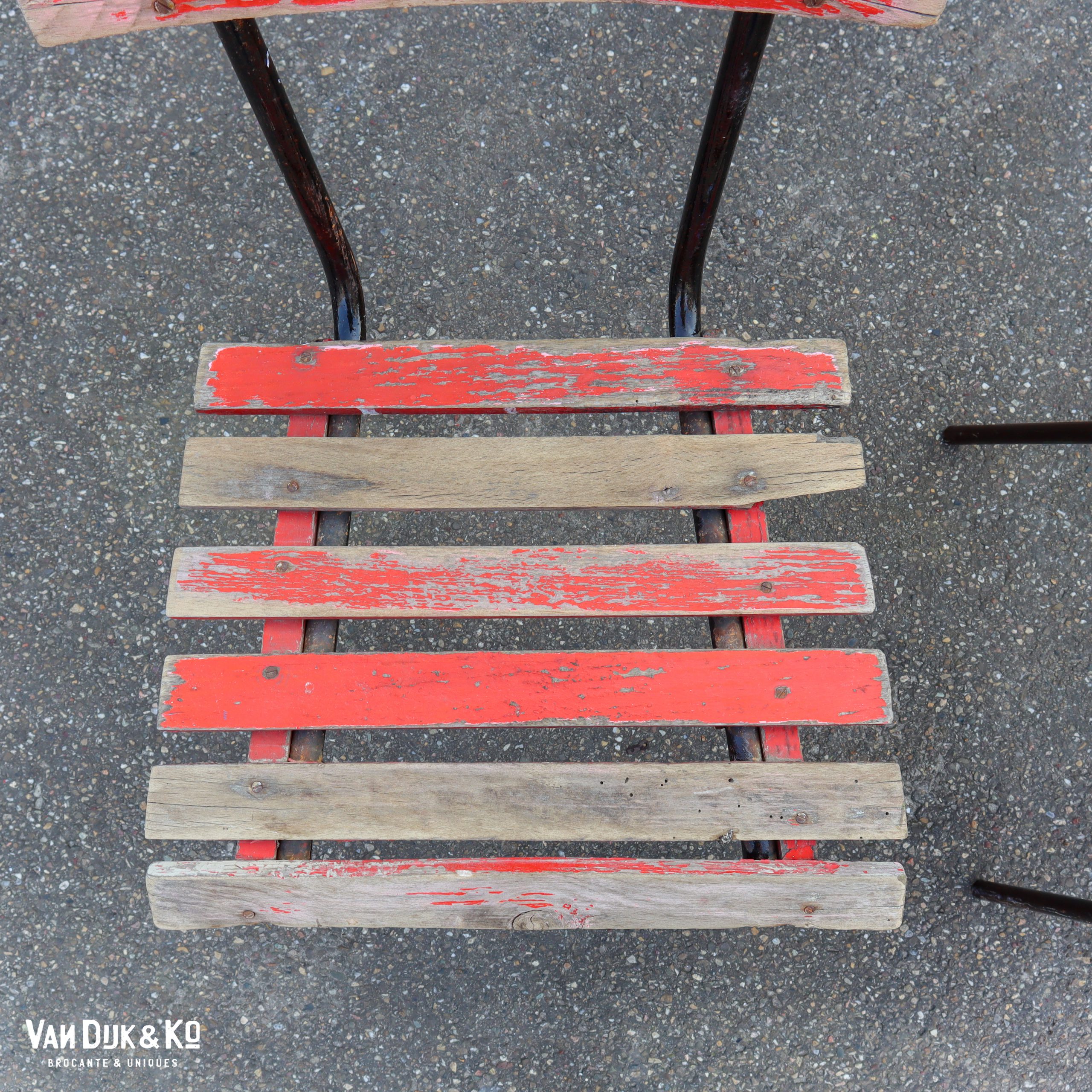 Brocante tuinstoelen - set van 2 - Afbeelding 4