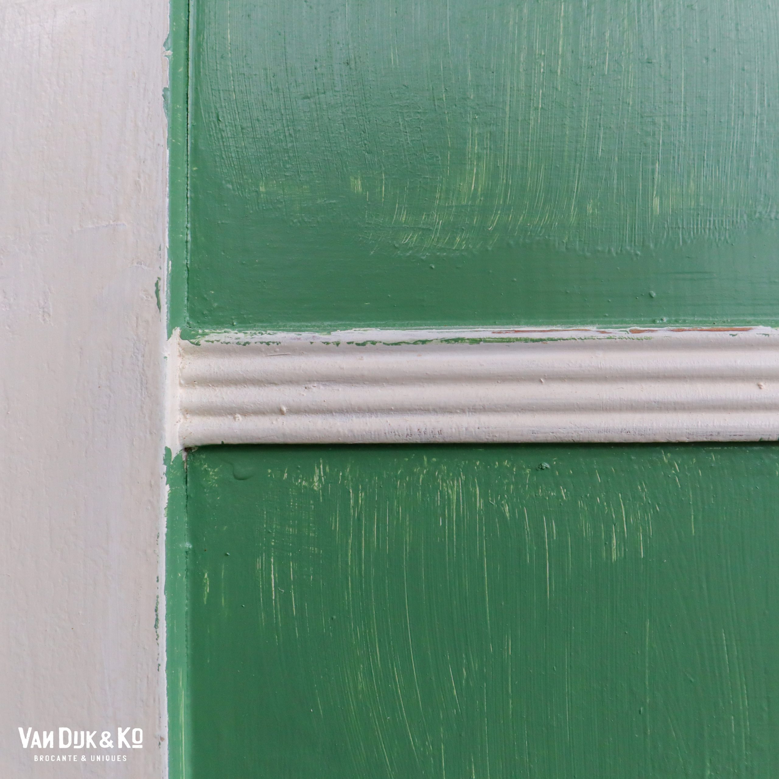 Groen-witte linnenkast - Afbeelding 9