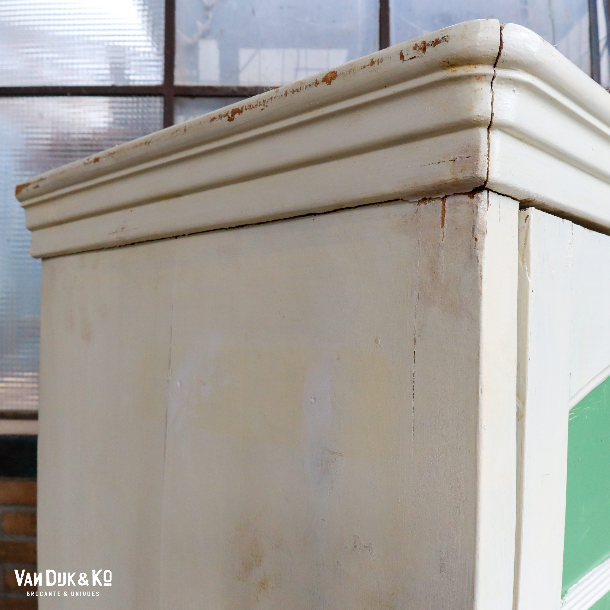 Groen-witte linnenkast - Afbeelding 6