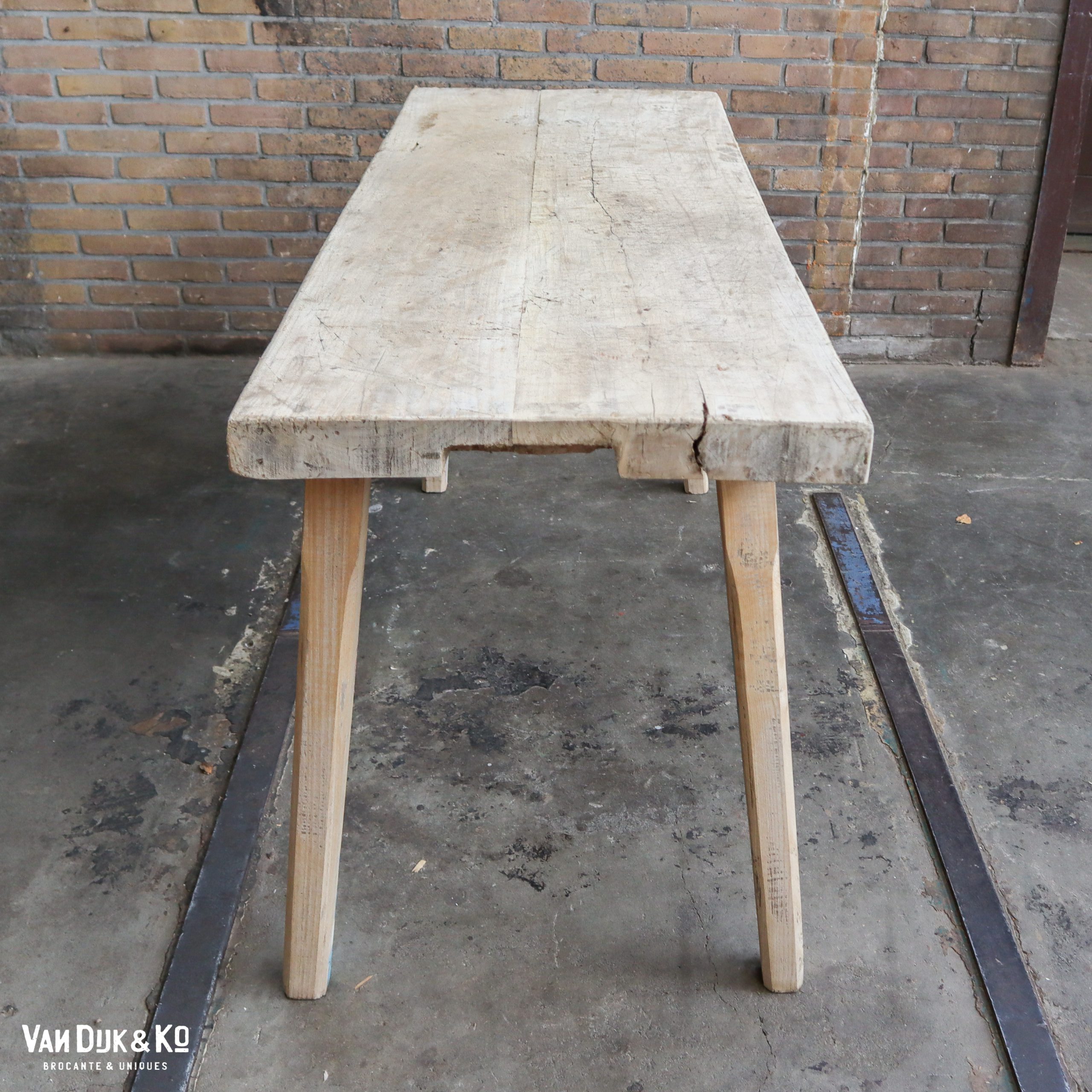 Houten slachttafel - Afbeelding 3