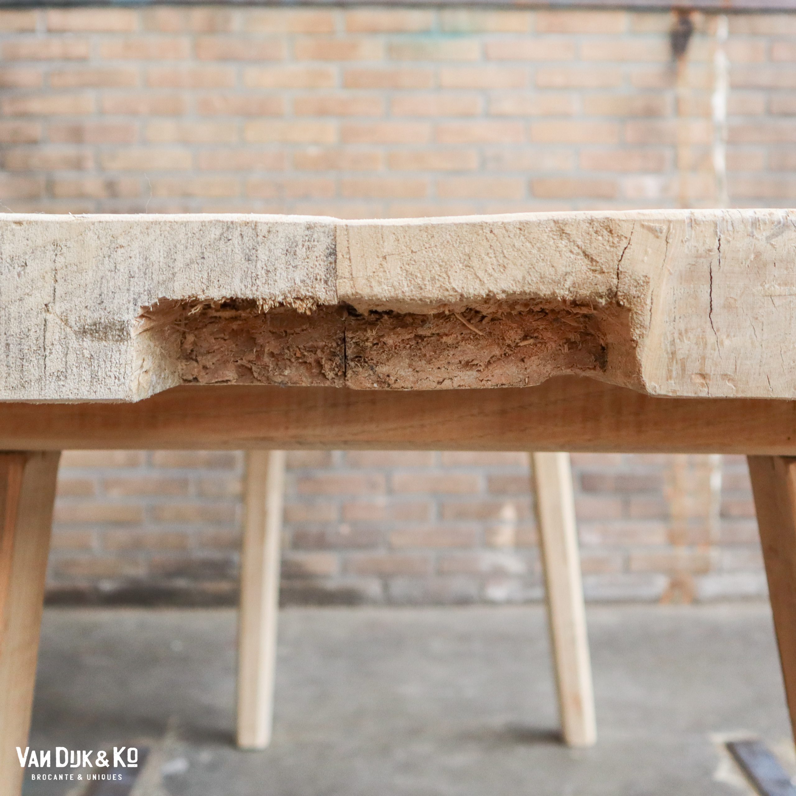 Houten slachttafel - Afbeelding 4