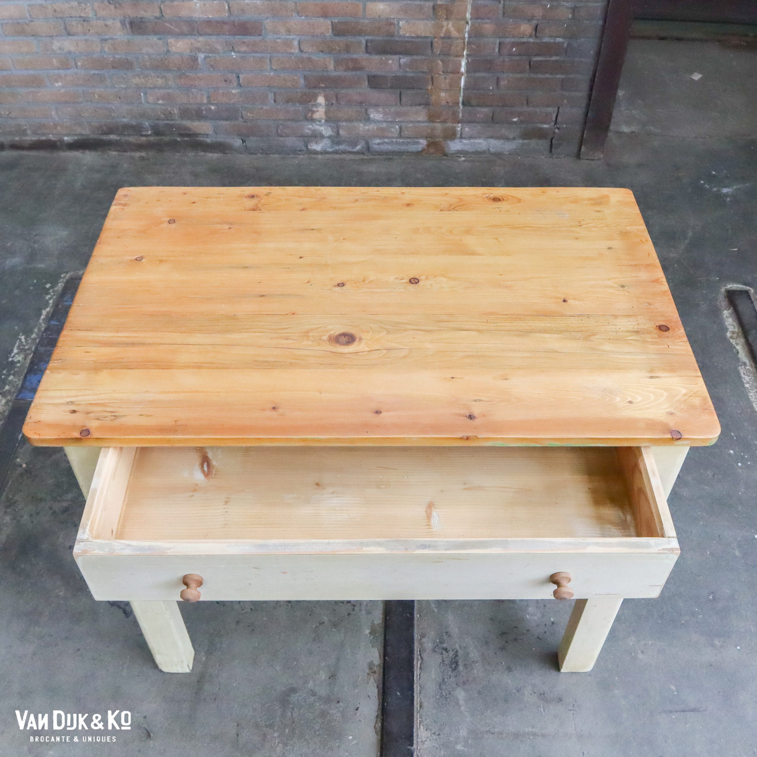 Brocante bureautje met la - Afbeelding 6