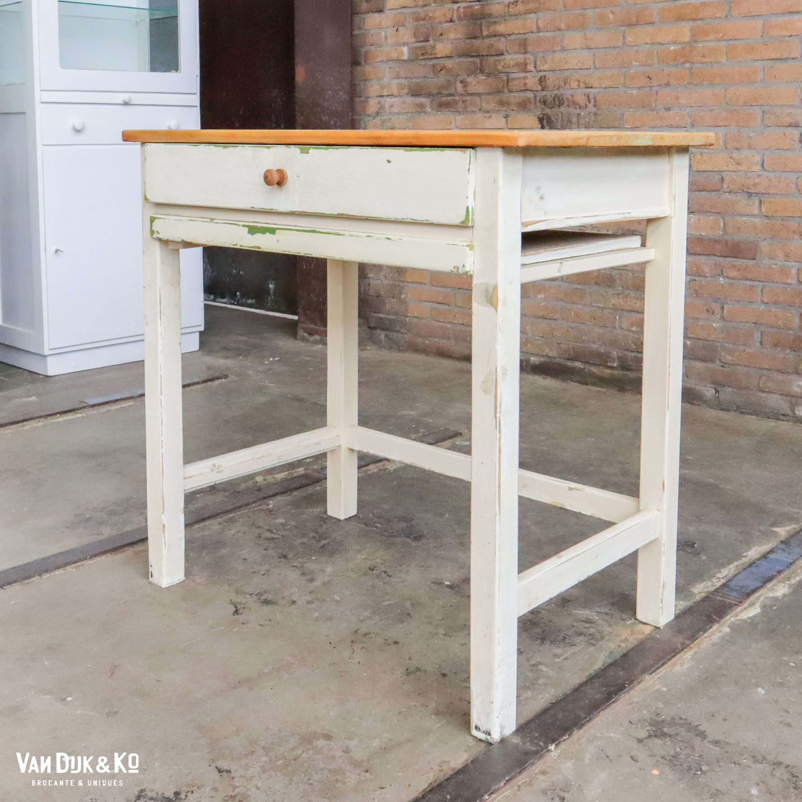 Brocante bureautje met la - Afbeelding 2