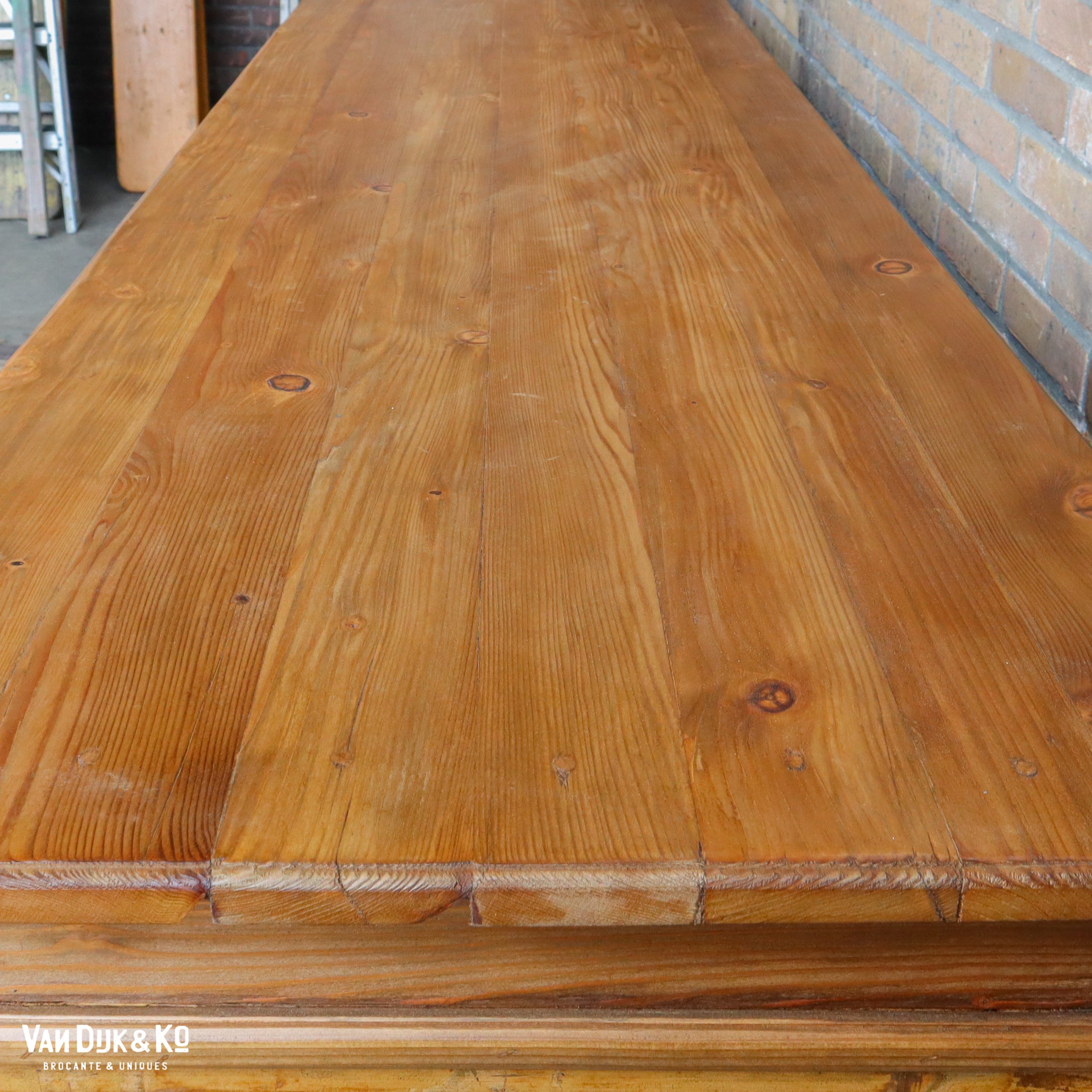 Brocante houten toonbank - Afbeelding 6