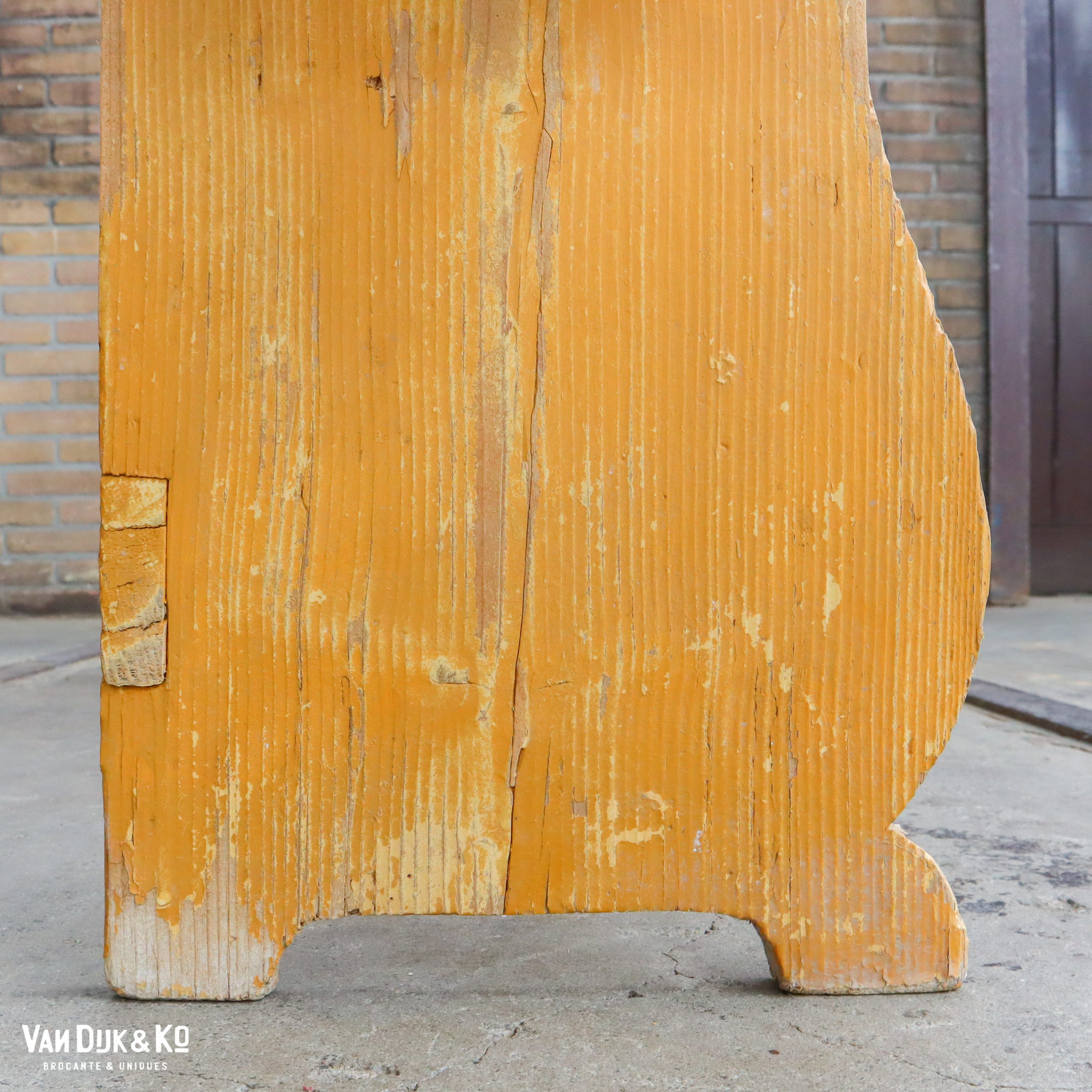 Brocante houten bankje - Afbeelding 6