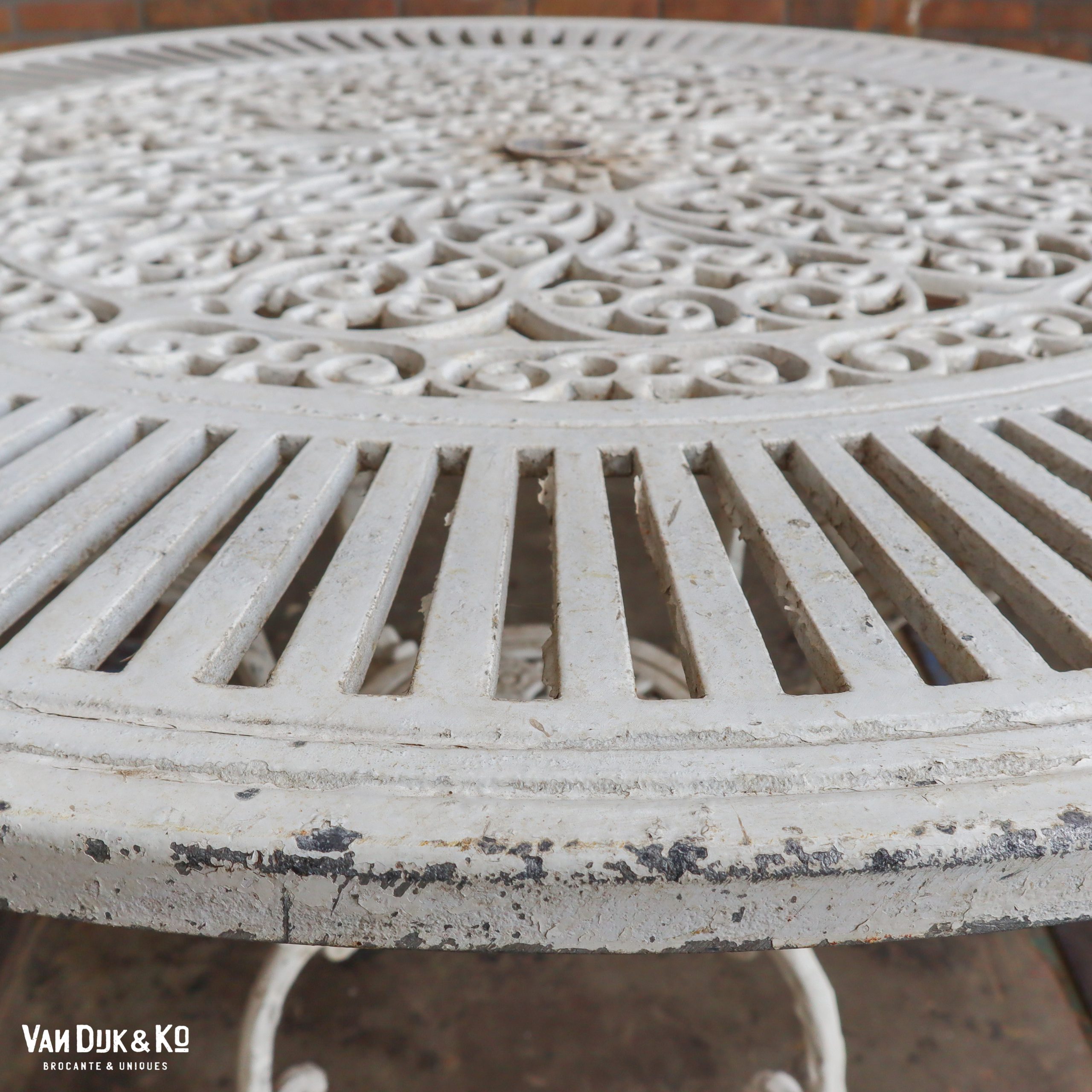 Brocante bistroset - 4 stoelen - Afbeelding 5