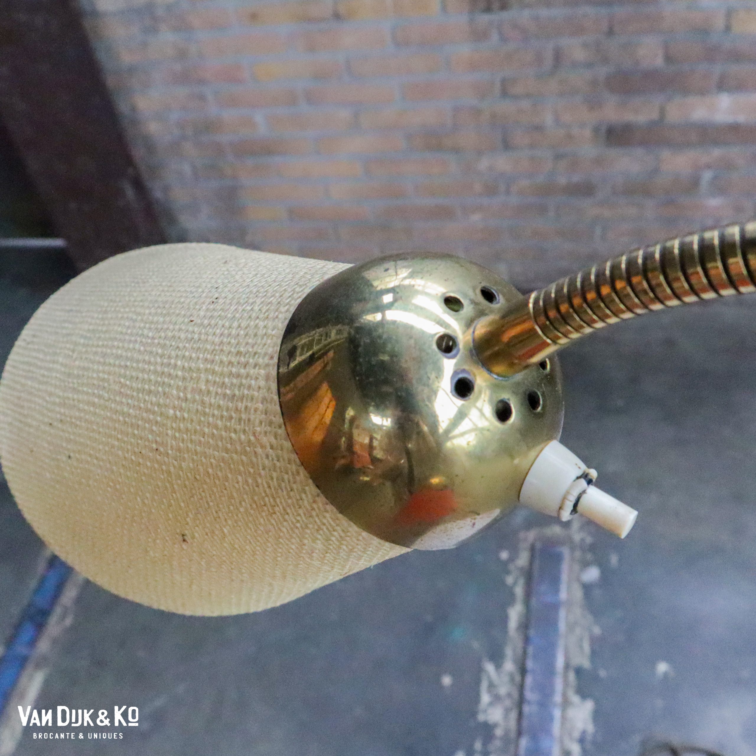 Vintage formica vloerlamp met tafeltjes - Afbeelding 10
