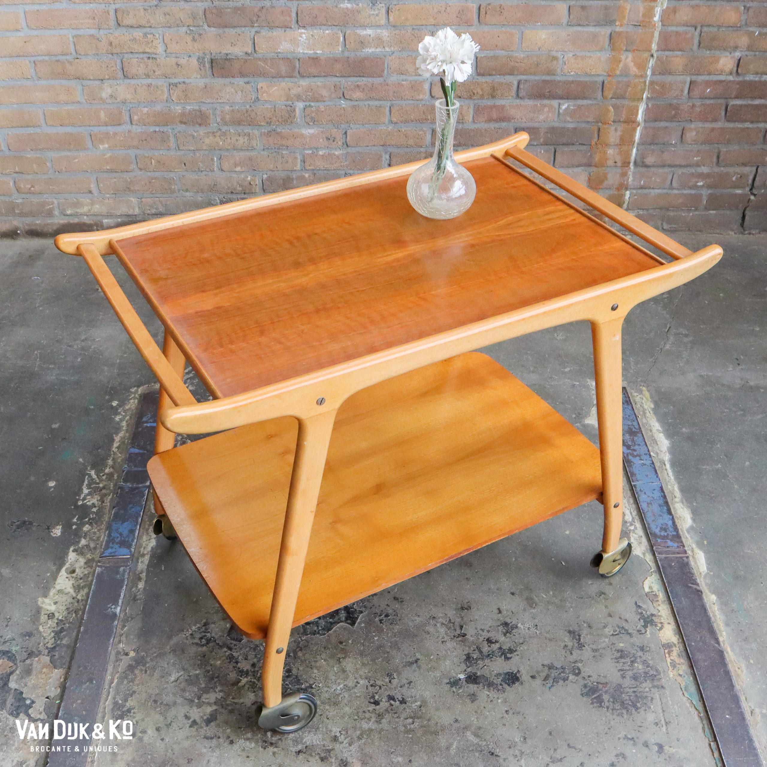 Vintage Mid-century trolley - Afbeelding 2
