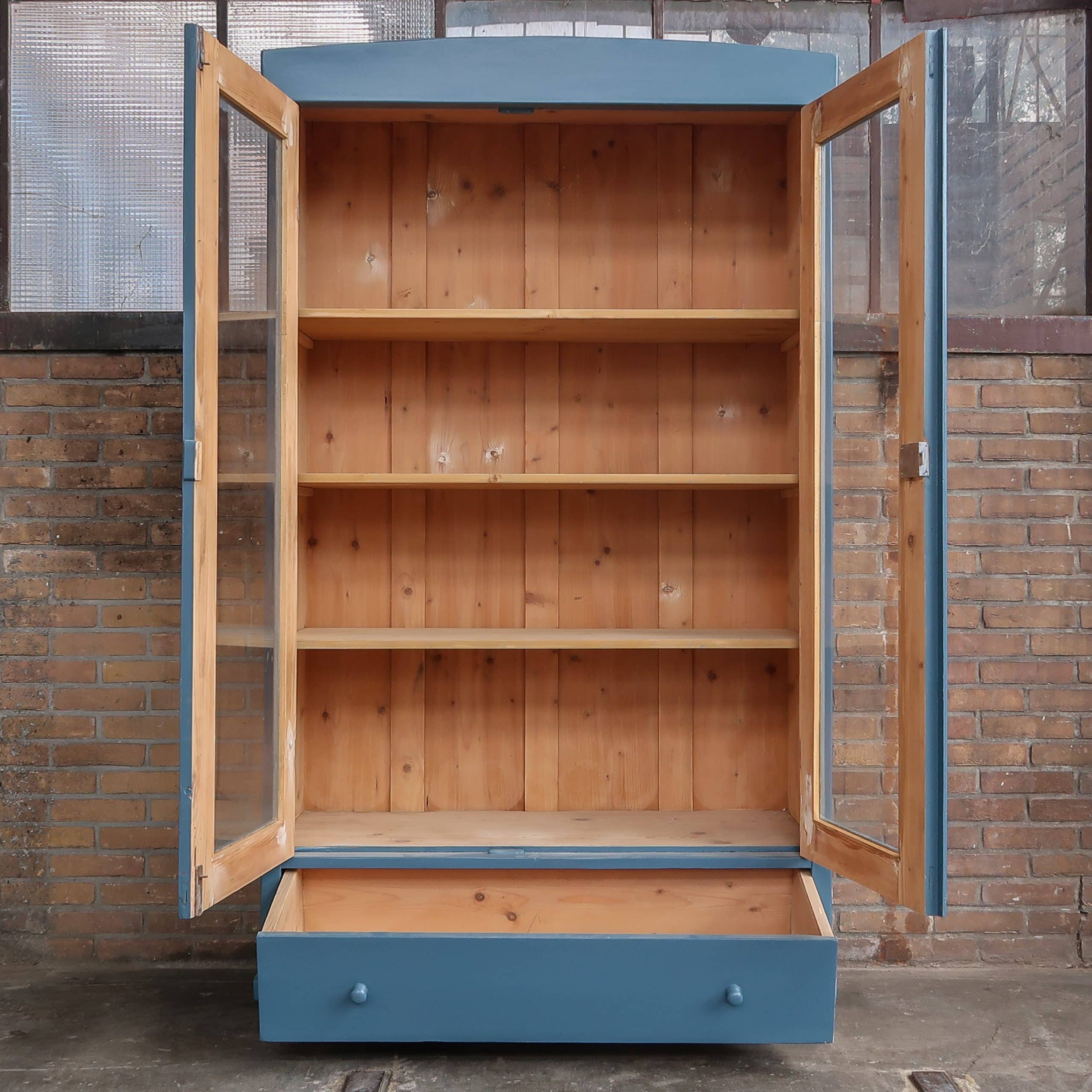 Brocante vitrinekast - Afbeelding 2