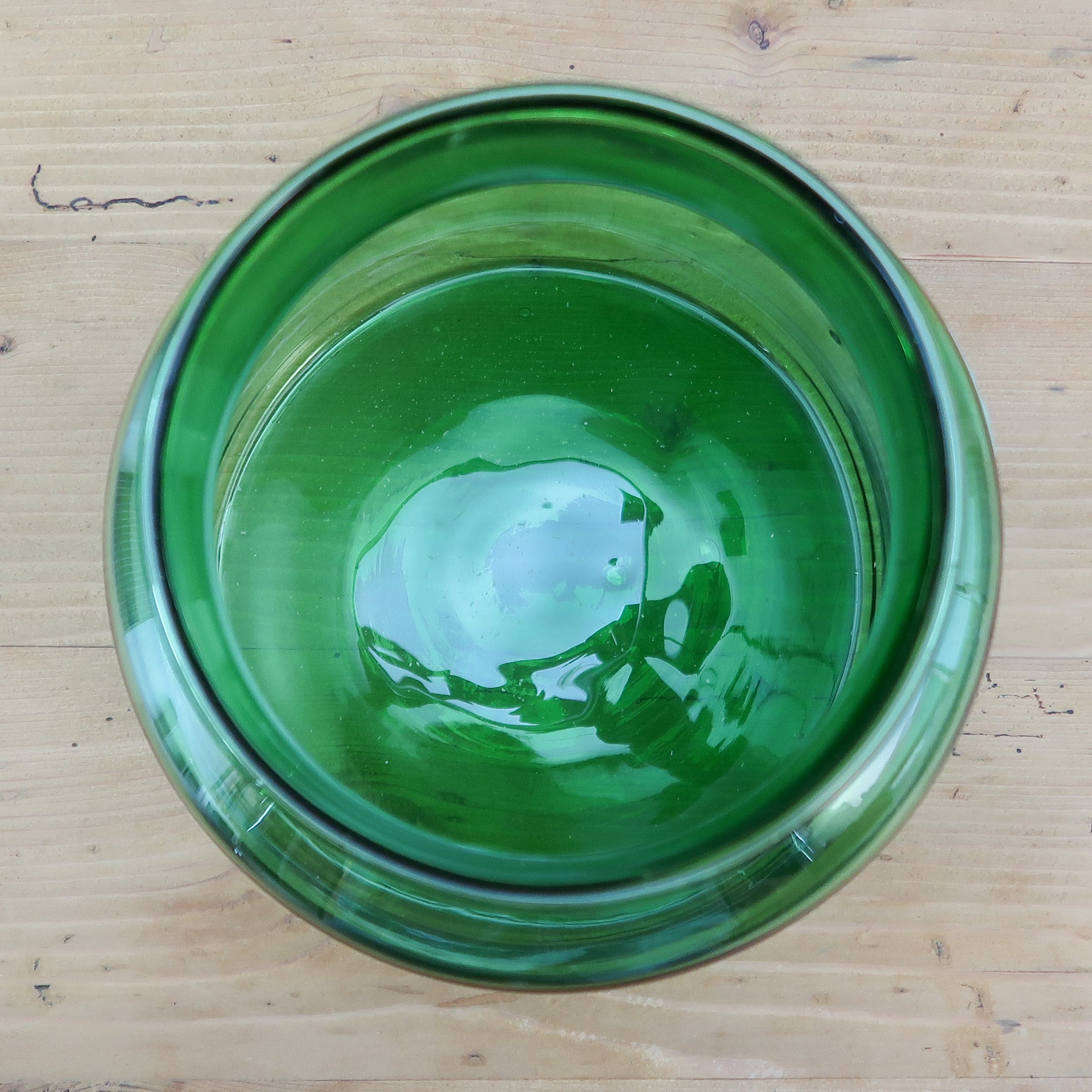 Grüne Glasvase - Bild 3