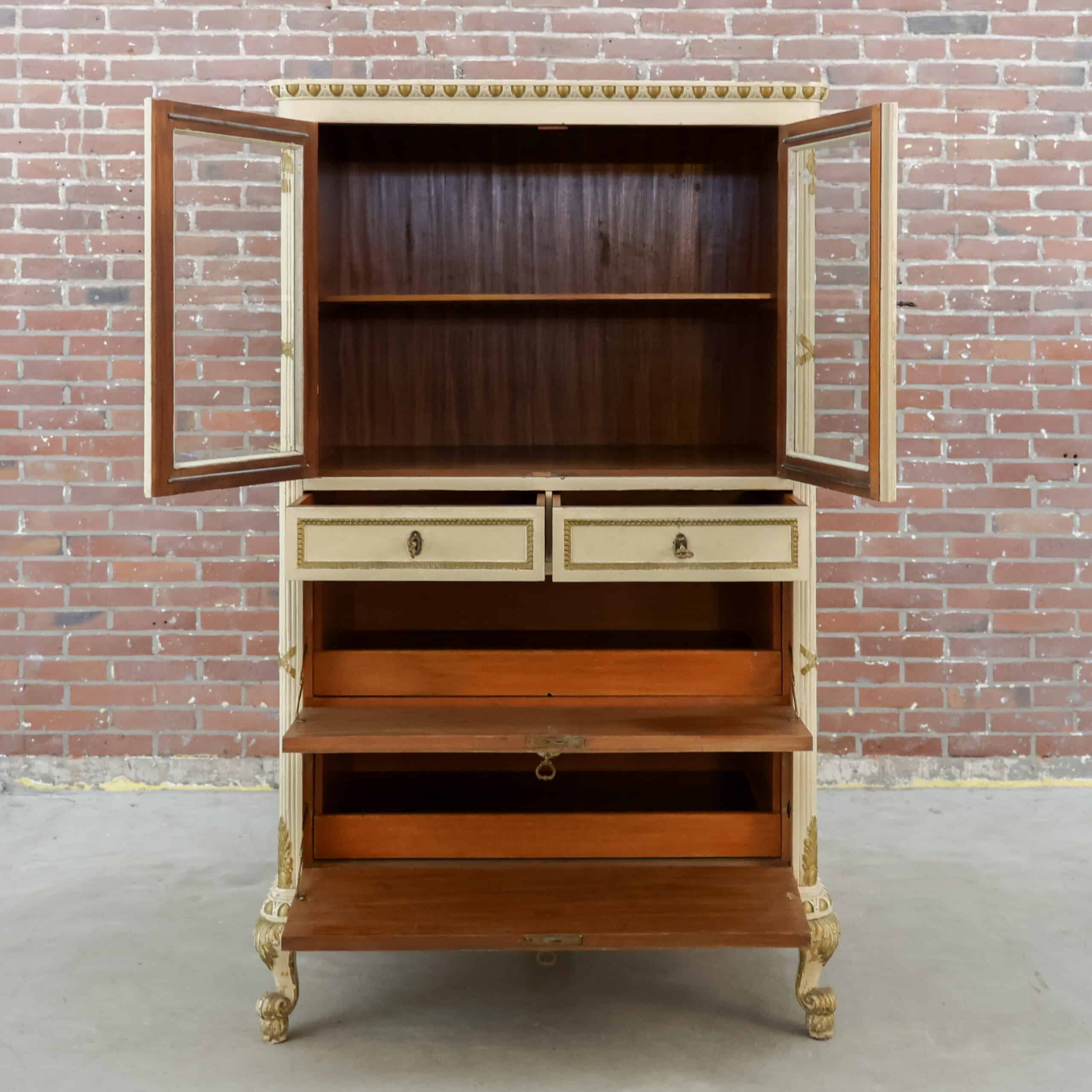 Vintage-Vitrine im Stil Louis XVI - Bild 2
