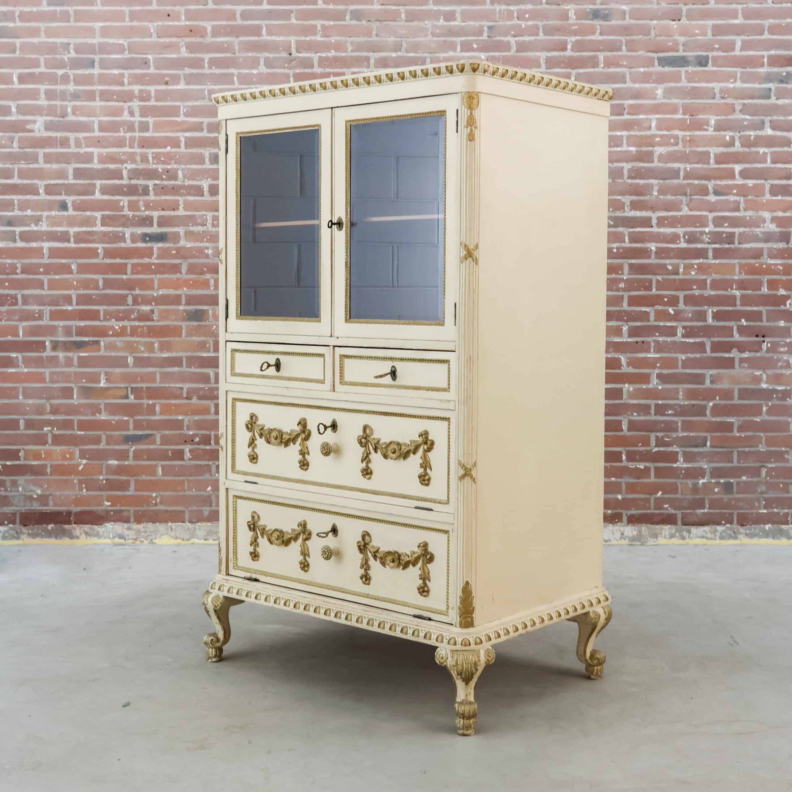 Vintage Vitrine - Louis XVI Stil - Bild 10