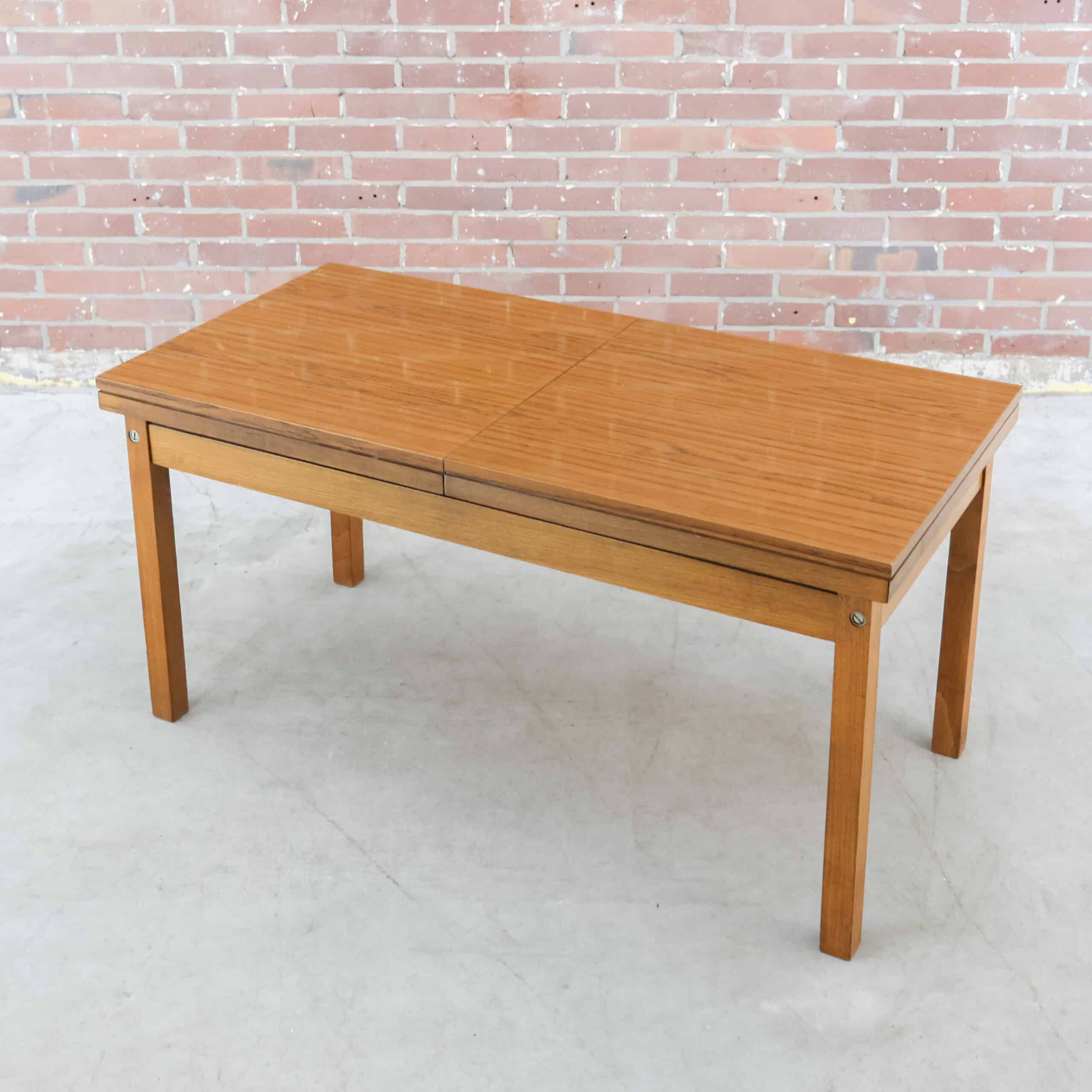 Vintage-Couchtisch – ausziehbar – Abbildung 2
