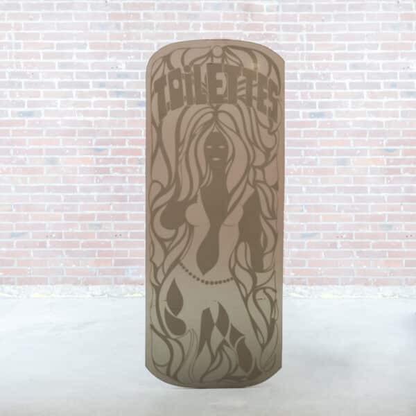 Geätztes Glaspaneel - Art Nouveau Stil