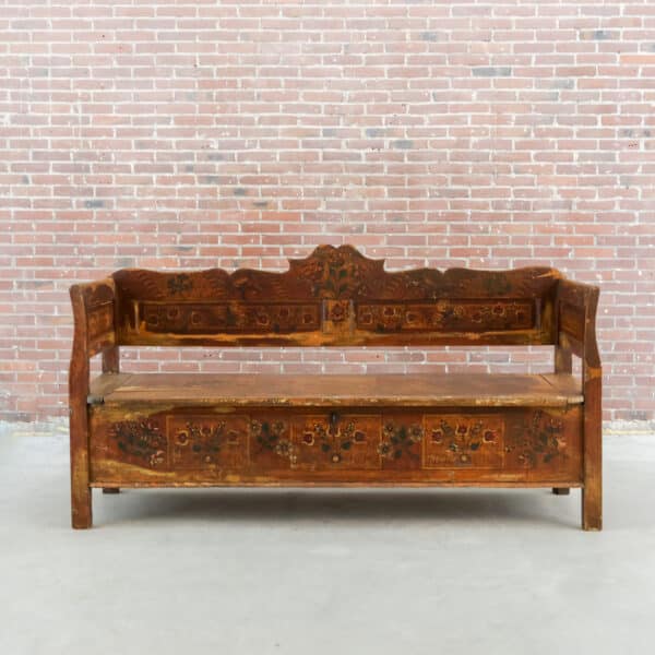 Brocante-Klappenbank
