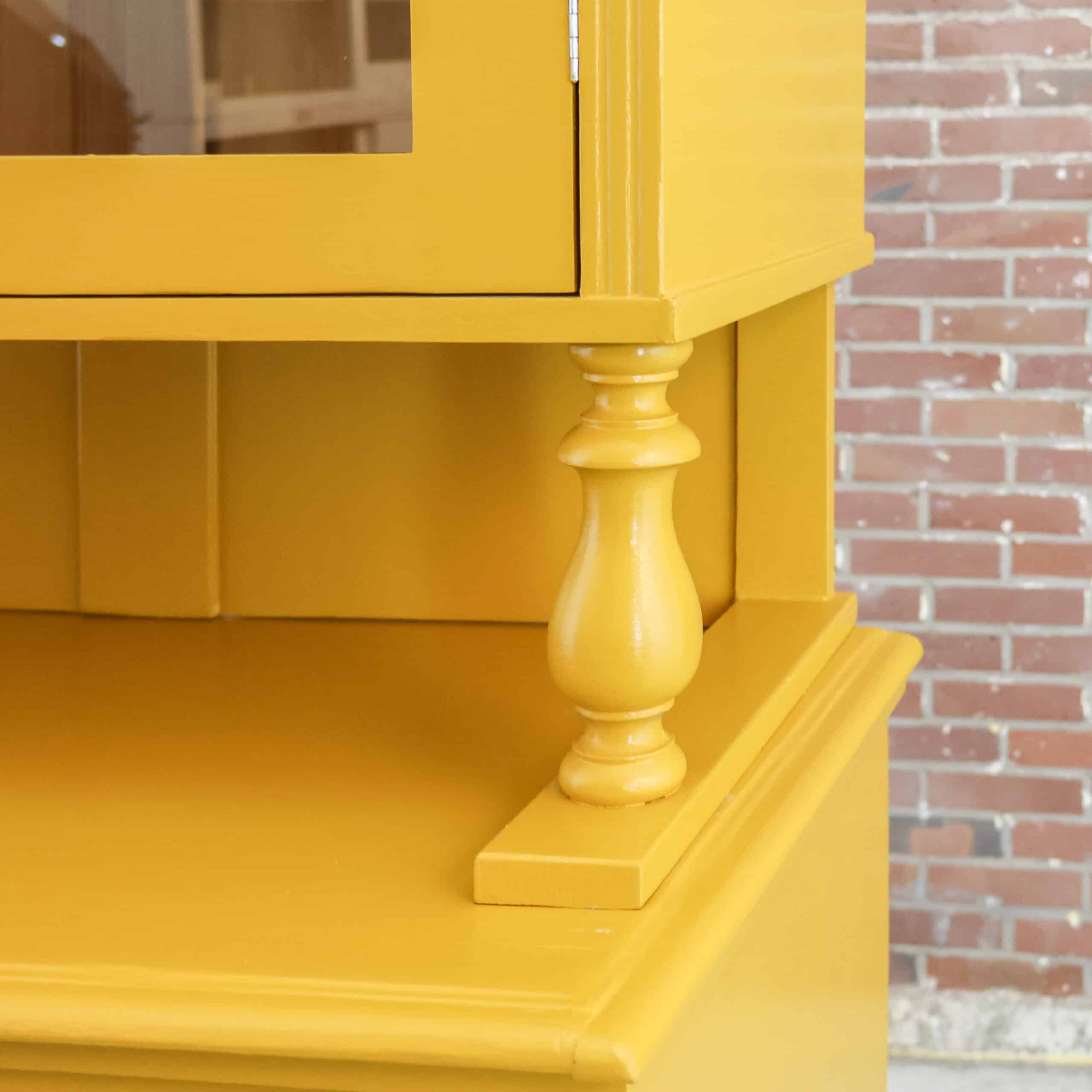 Brocante gelbe Anrichte - Bild 7
