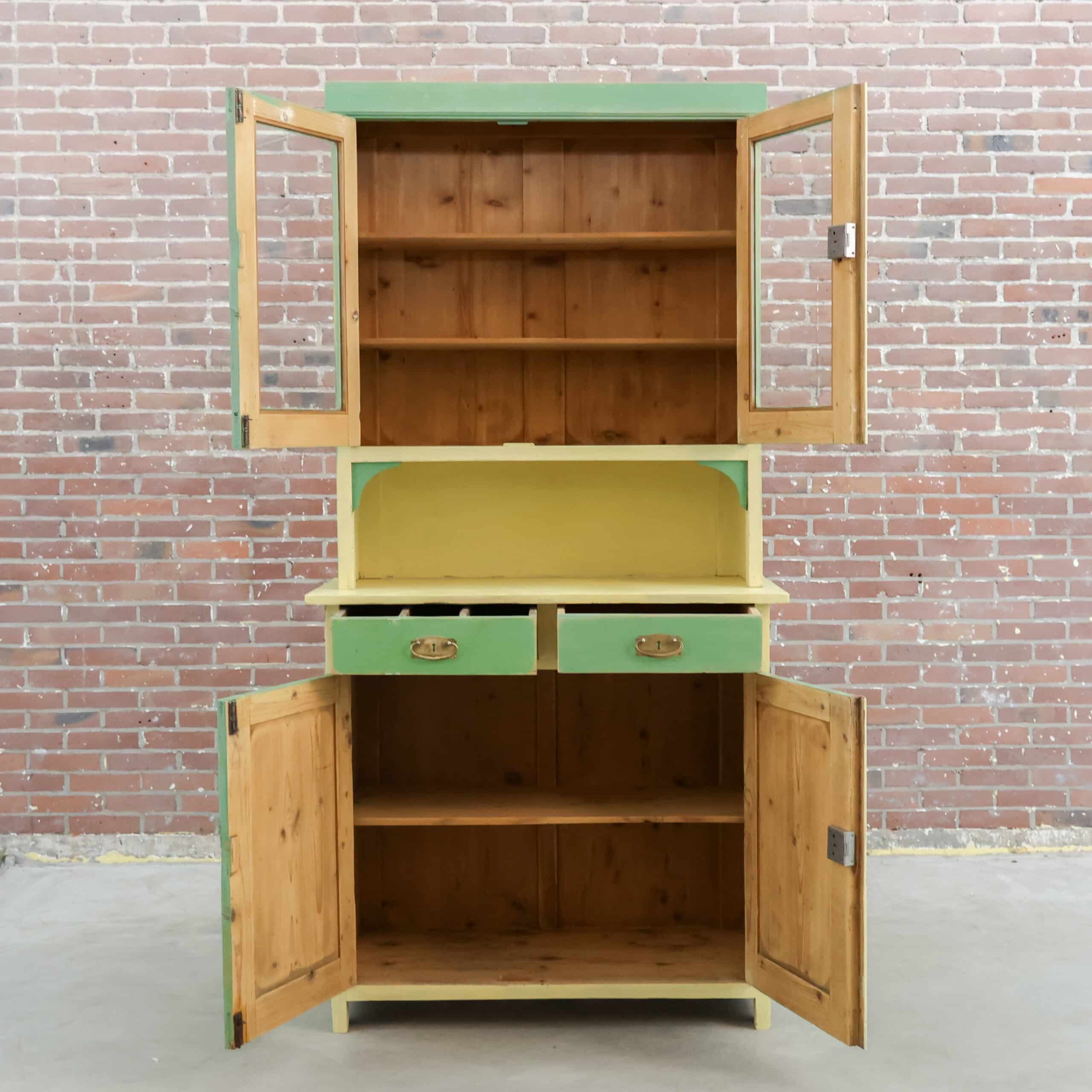 Brocante grünes Sideboard - Bild 2