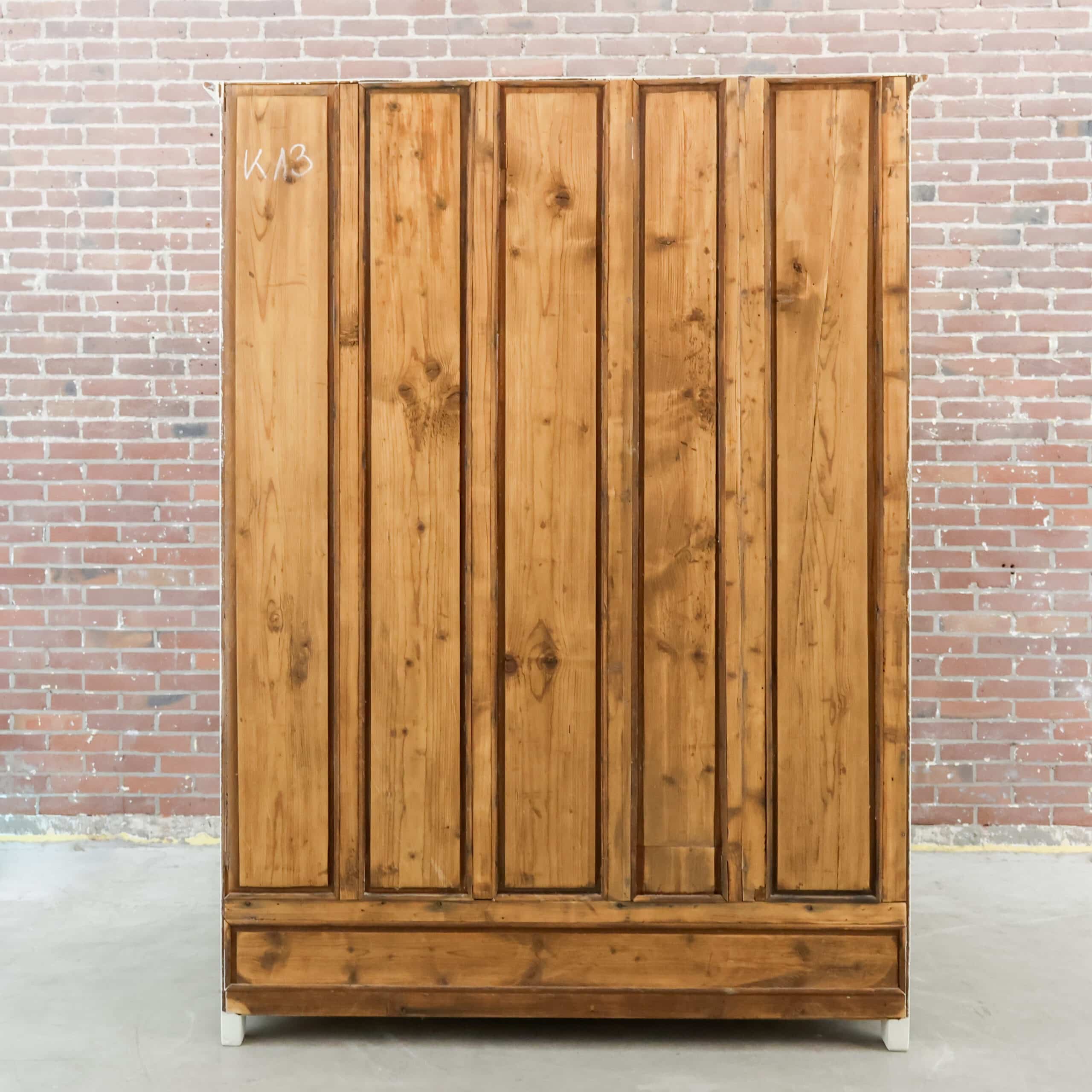 Brocante driedeurs kast - Afbeelding 11
