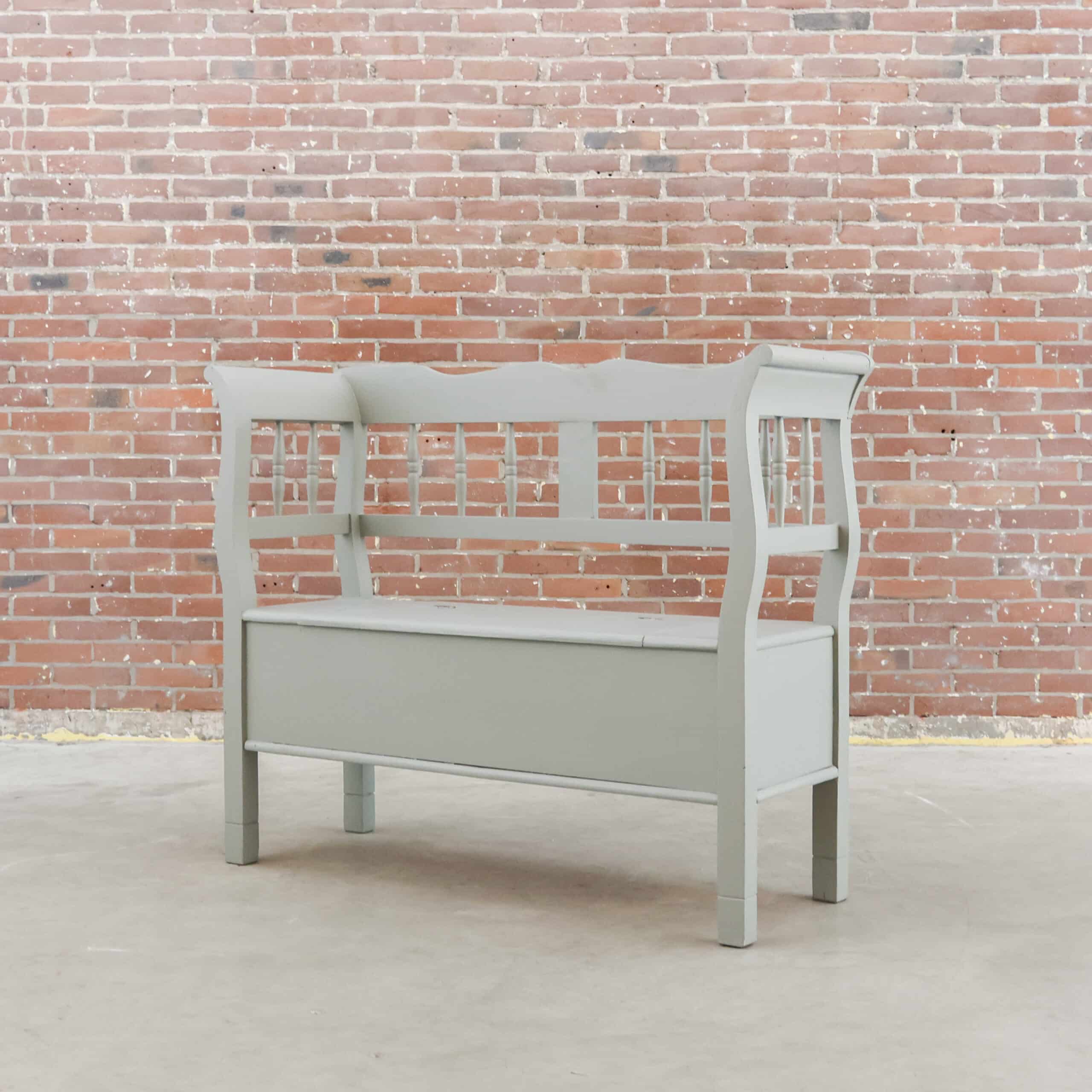 Brocante-Klappenbank