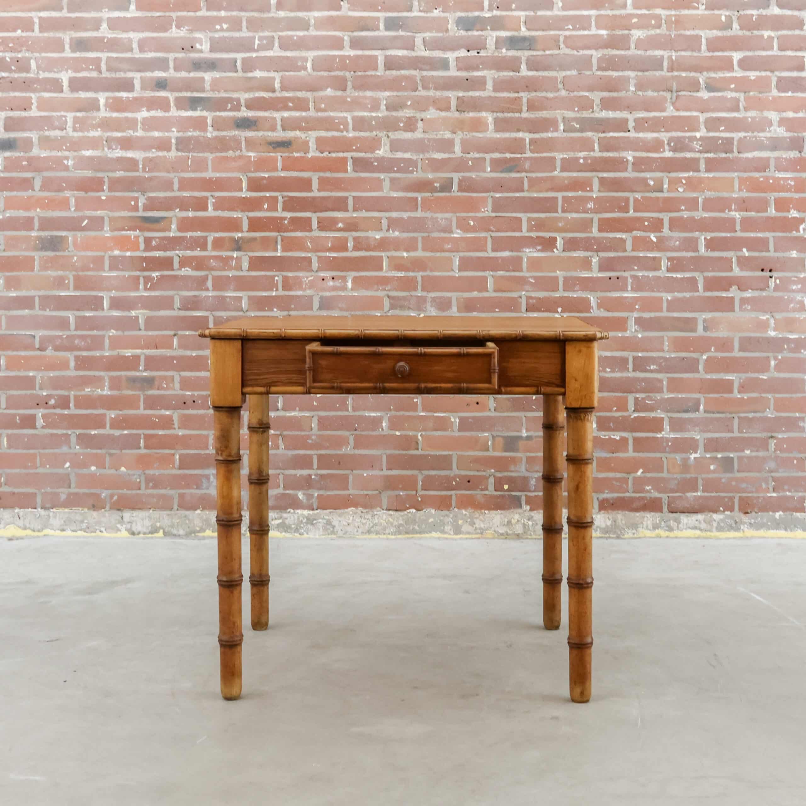 Faux bamboo tafel - Afbeelding 3