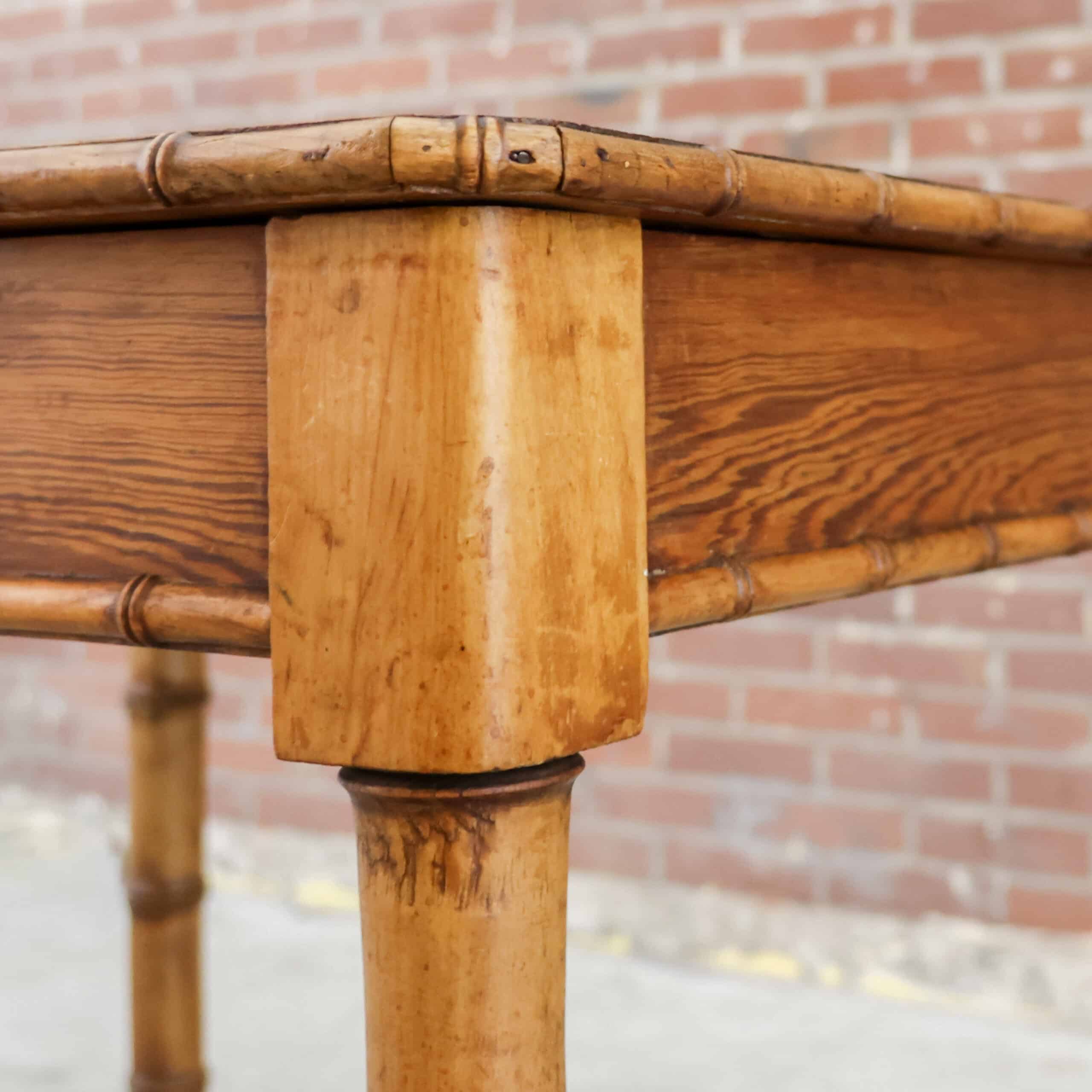 Faux bamboo tafel - Afbeelding 9