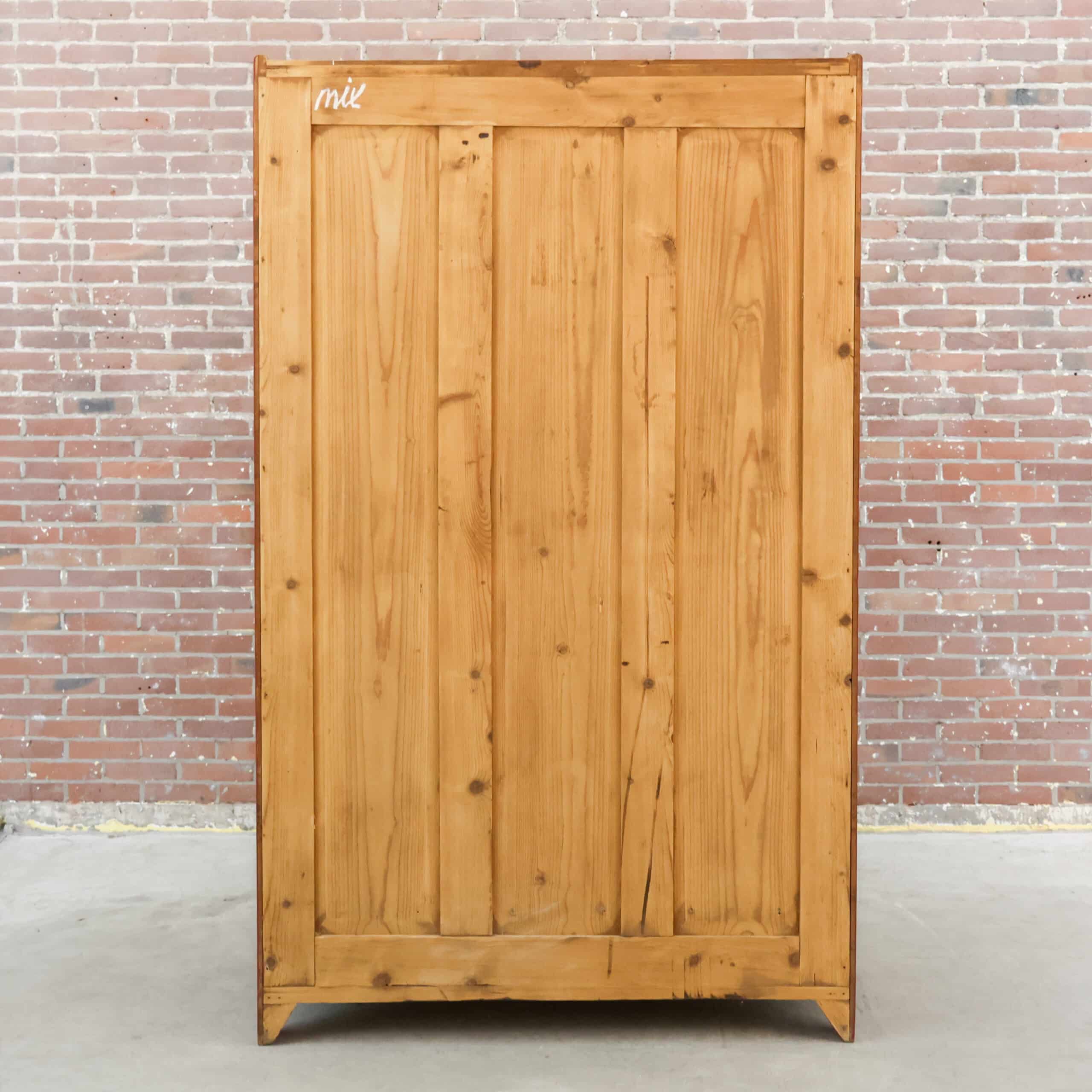 Brocante roter Wäscheschrank - Bild 8